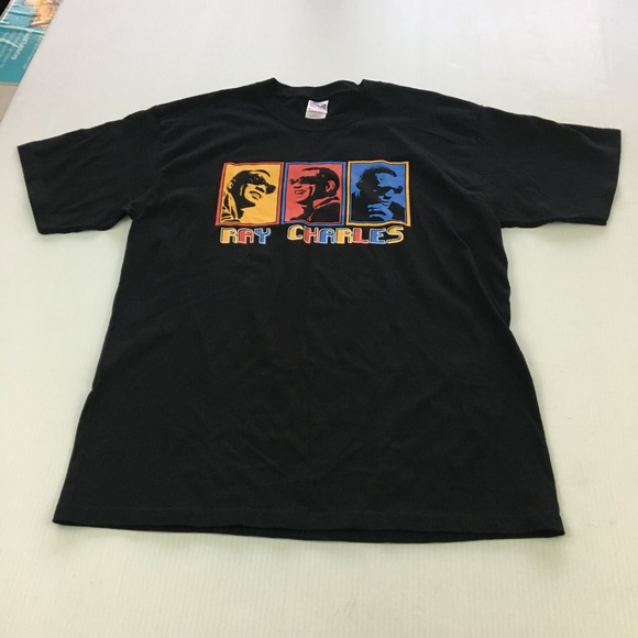 Vintage 2000s Ray Charles Tee Graphic T Shirt L - Picture 2 of 6